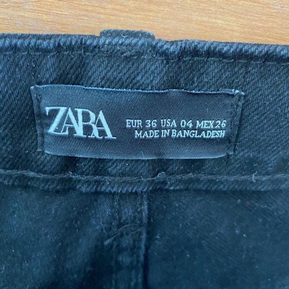 NWT Zara Classic Mom-Fit Black Jeans - Picture 8 of 8